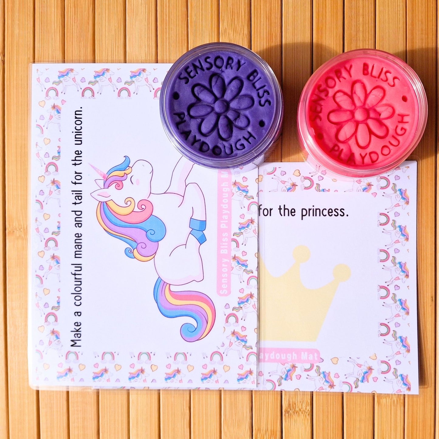 Enchanted Playdough Kit – Unicorns, Rainbows & Princesses