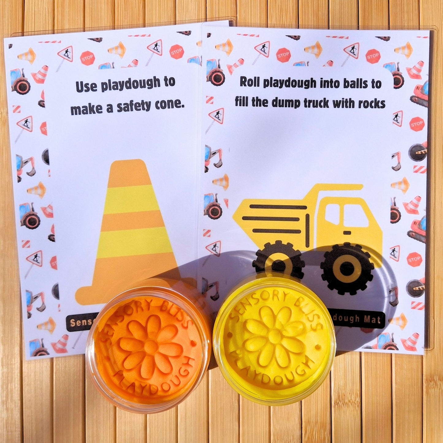 Construction Playdough Kit - Builders, Diggers, Trucks