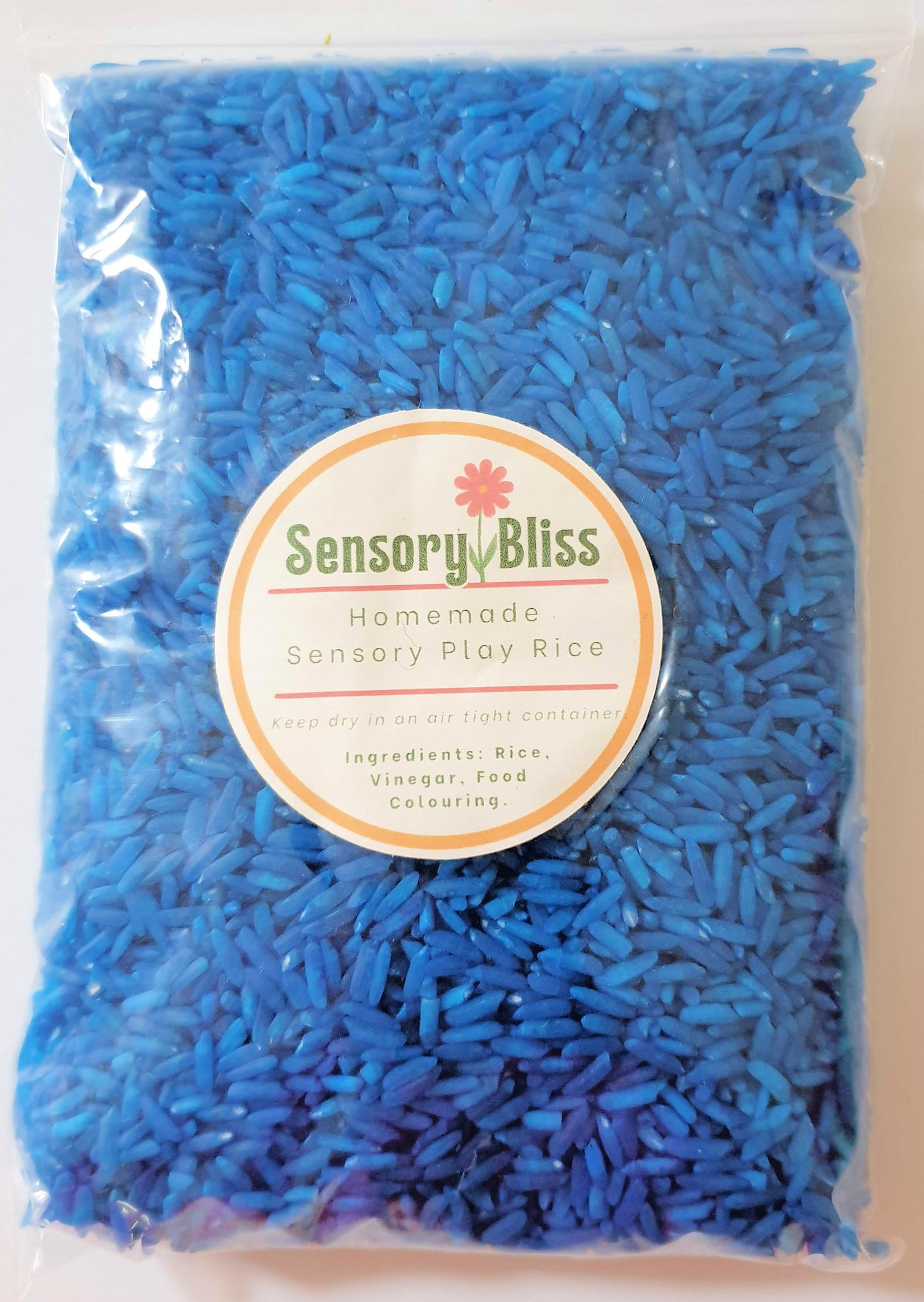 Sensory Play Rice - Homemade Coloured - 300g