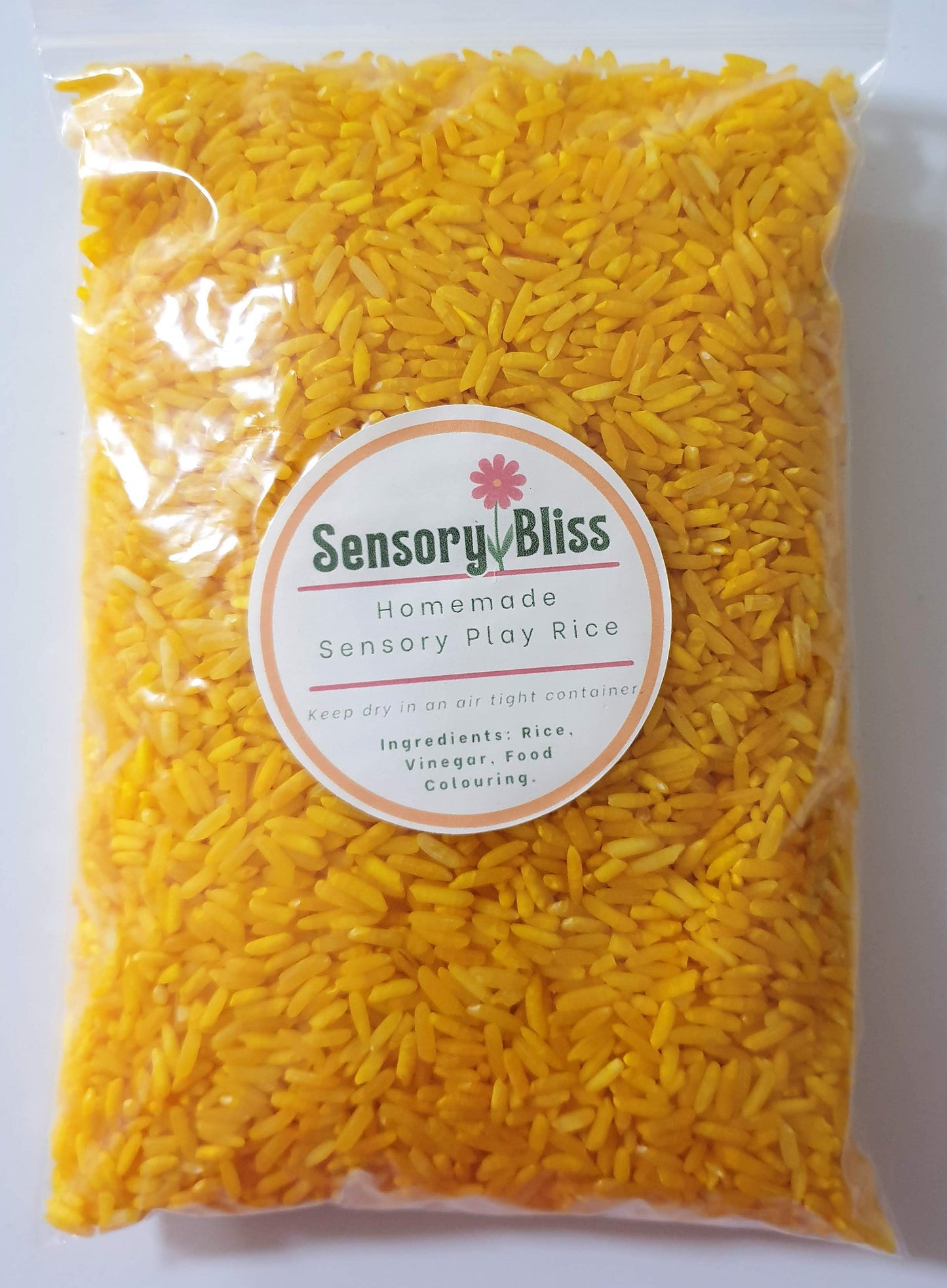 Sensory Play Rice - Homemade Coloured - 300g