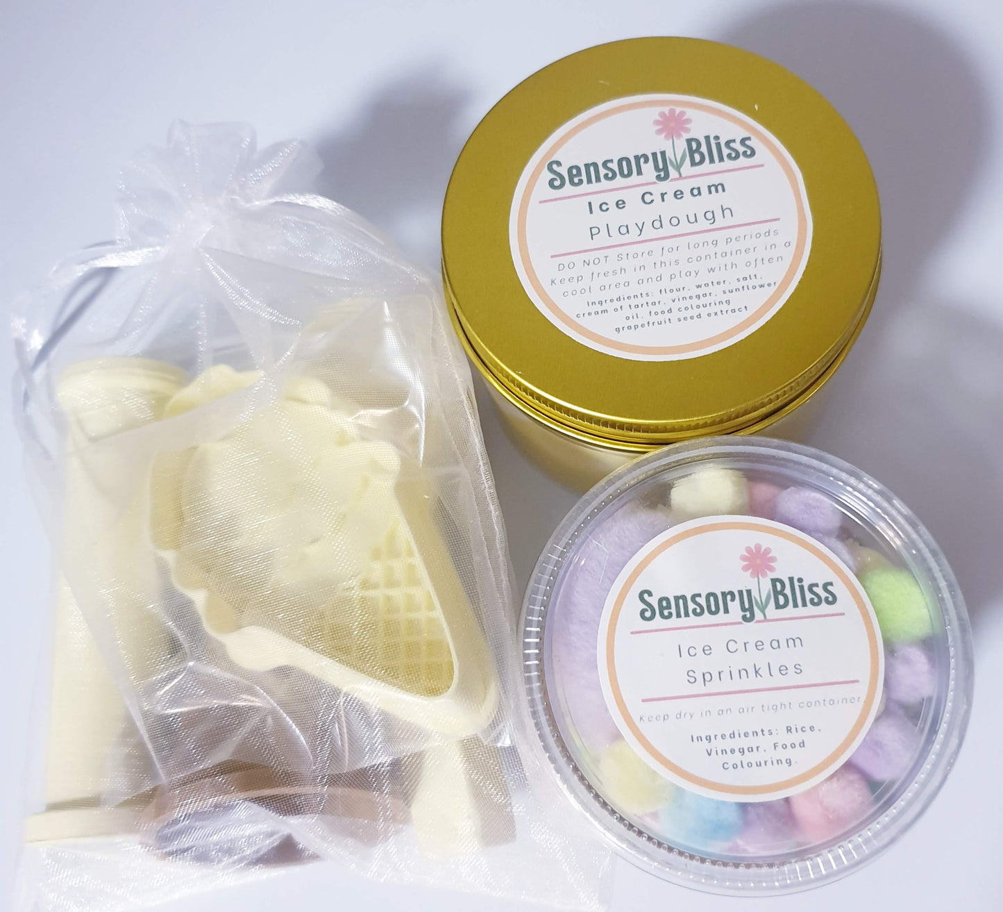 Ice-Cream Mini Playdough Kit
