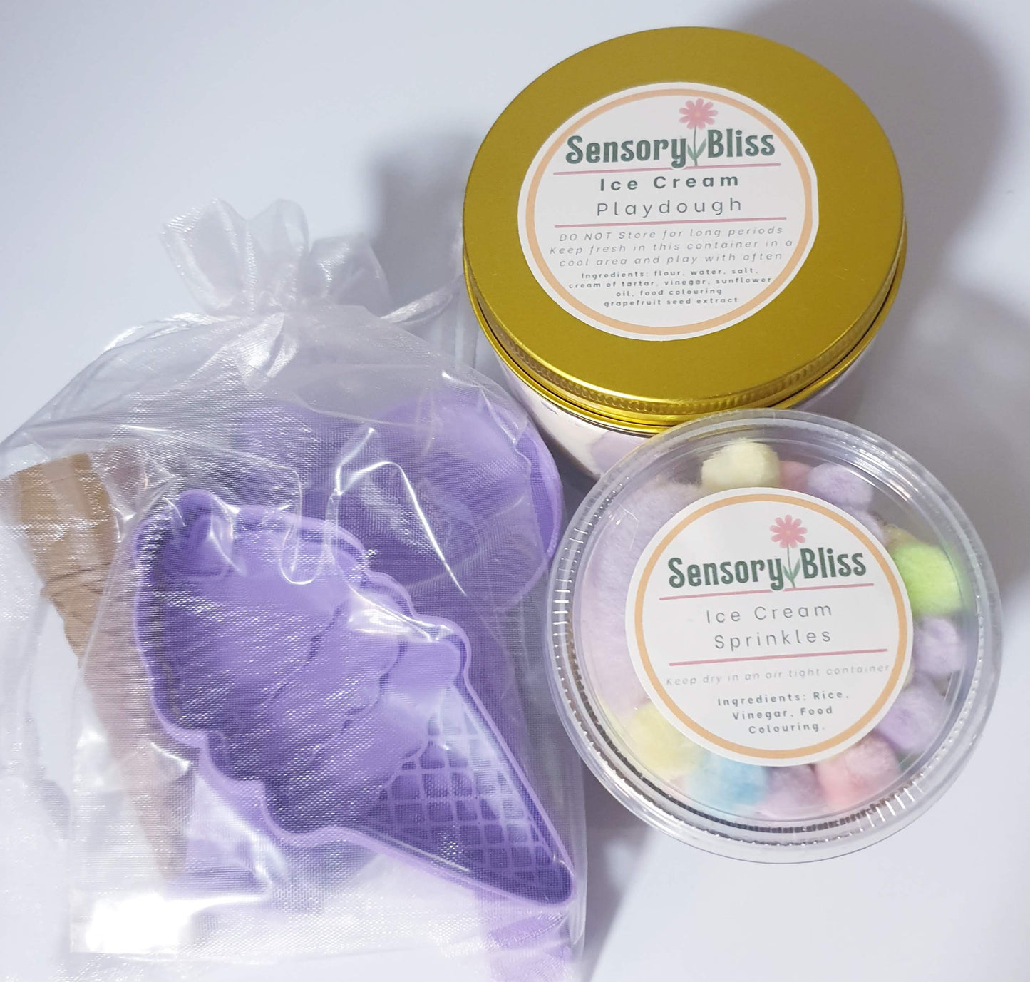 Ice-Cream Mini Playdough Kit