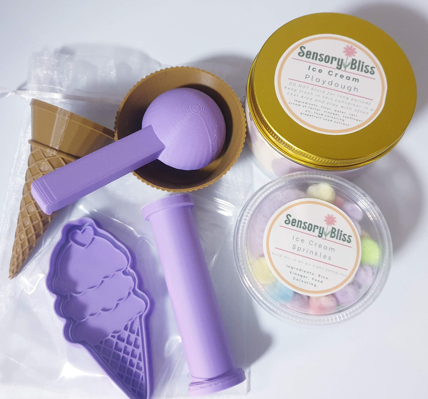 Ice-Cream Mini Playdough Kit