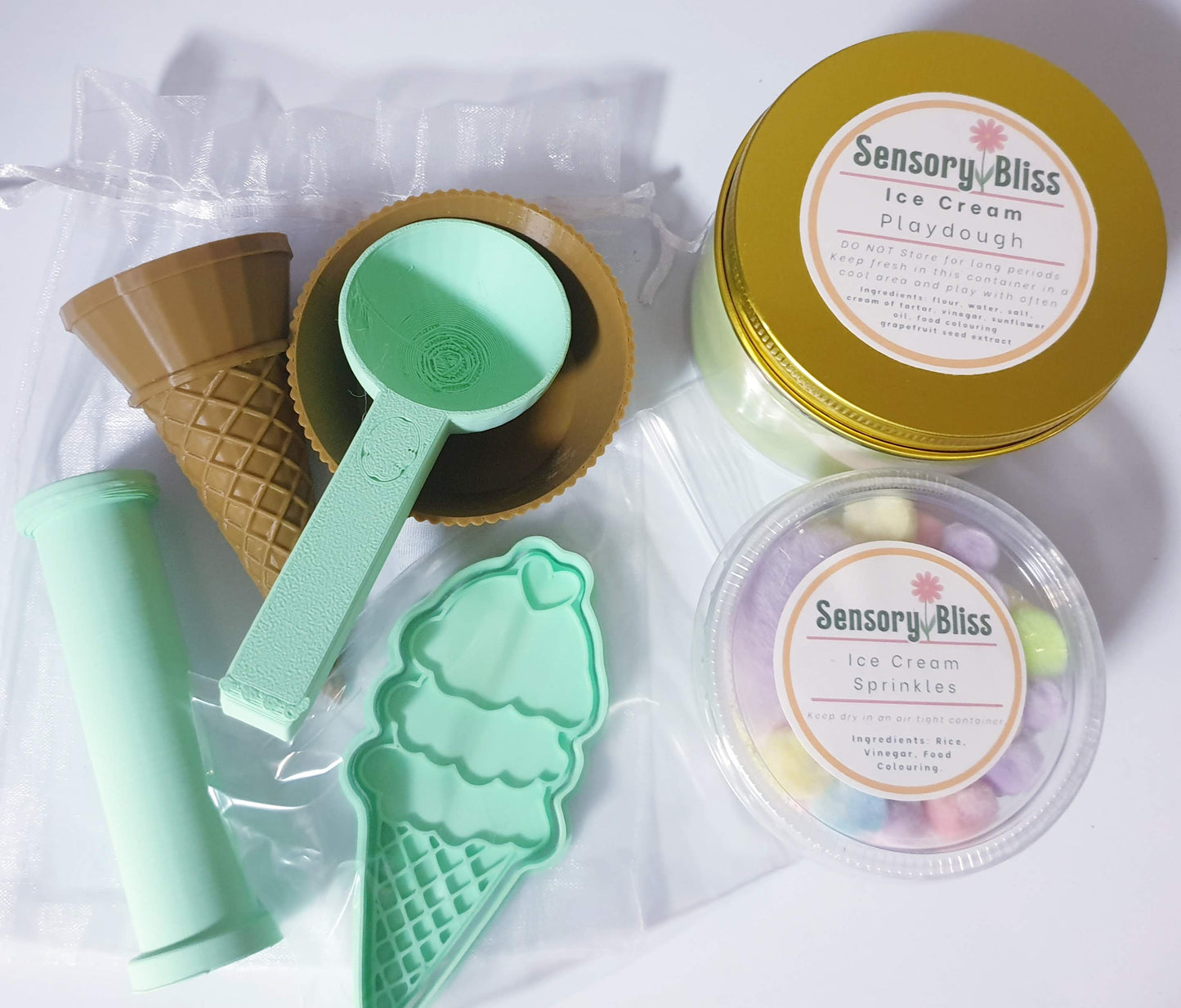 Ice-Cream Mini Playdough Kit