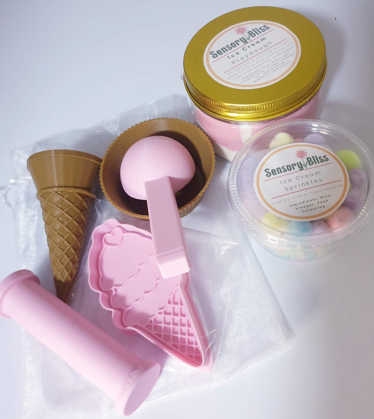 Ice-Cream Mini Playdough Kit