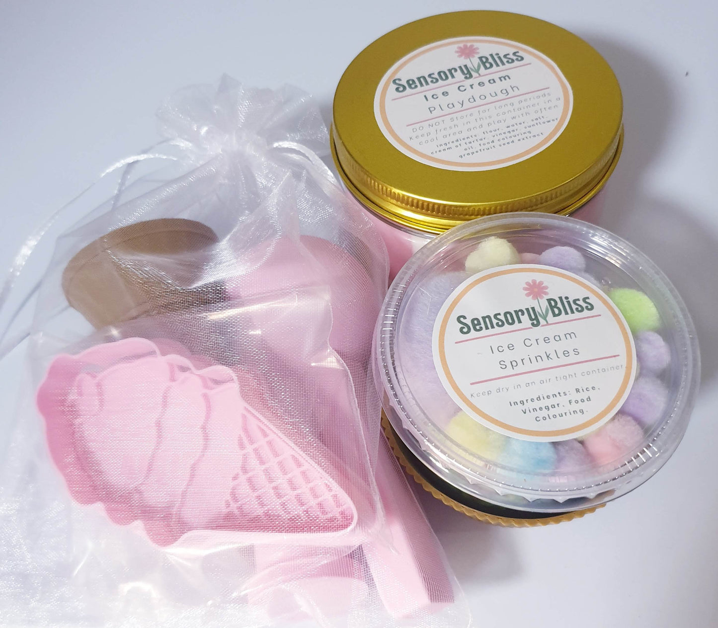Ice-Cream Mini Playdough Kit