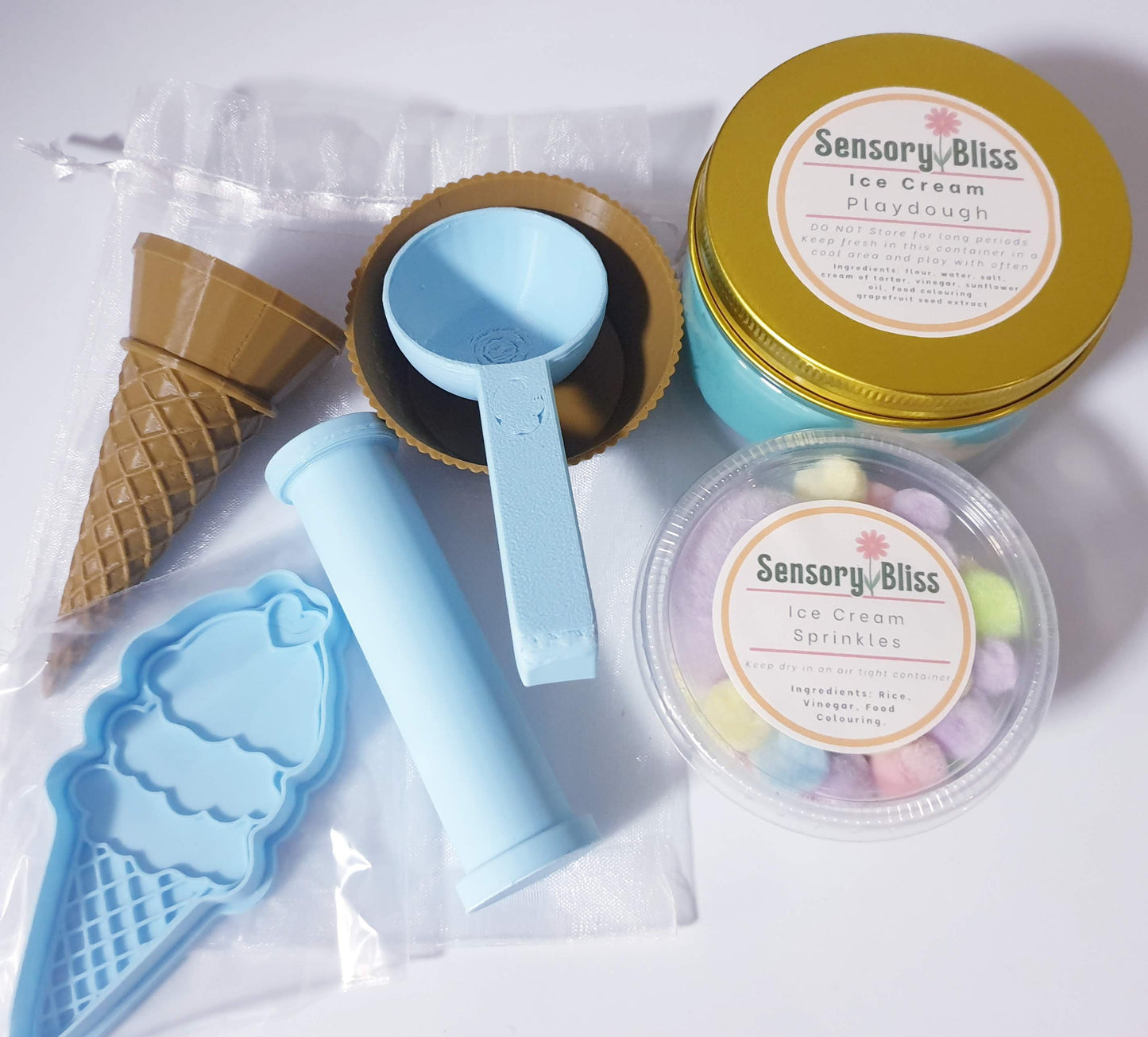Ice-Cream Mini Playdough Kit