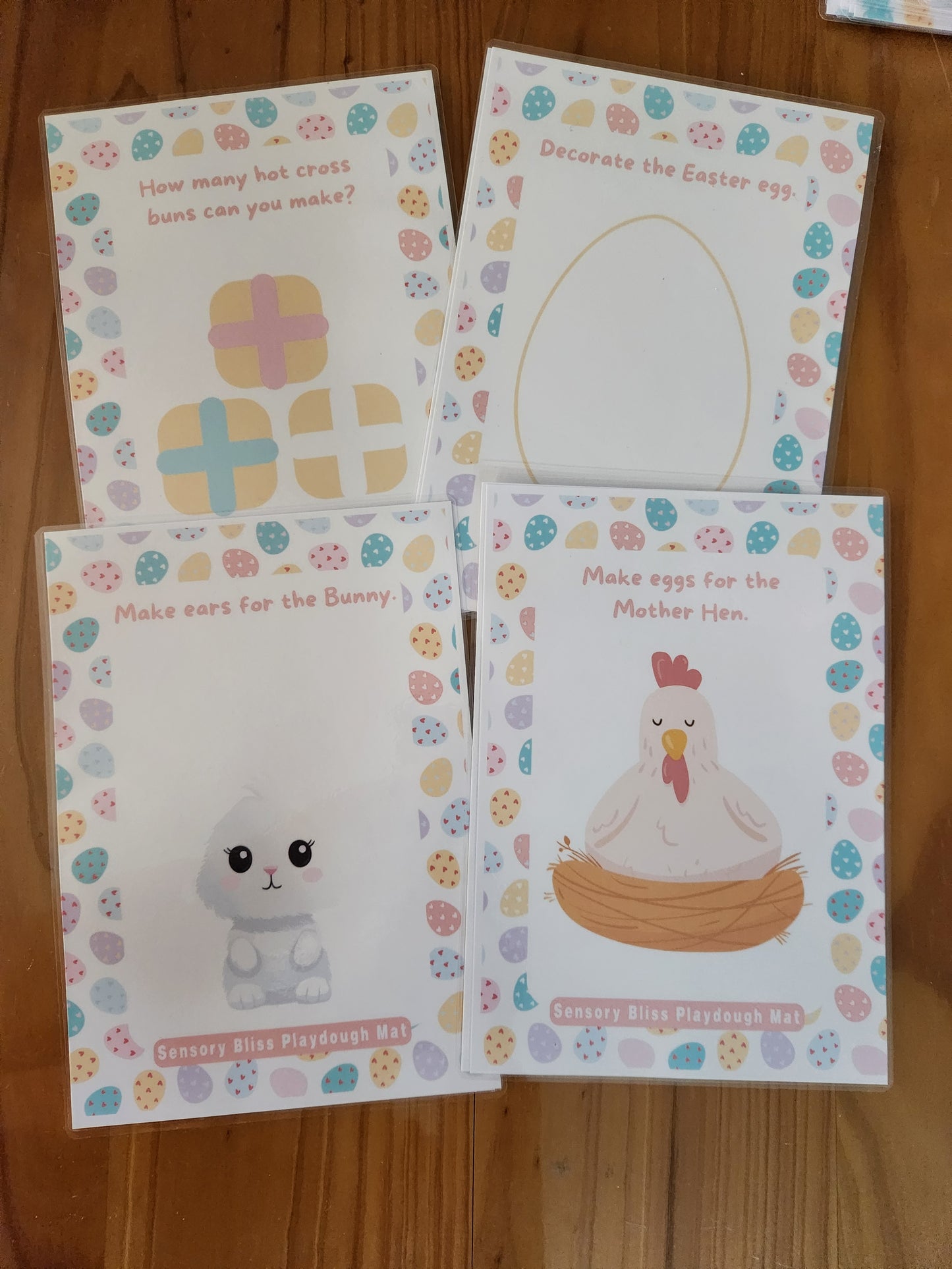 Downloadable PDF Easter Playdough Mats + Colouring & Tracing Pages