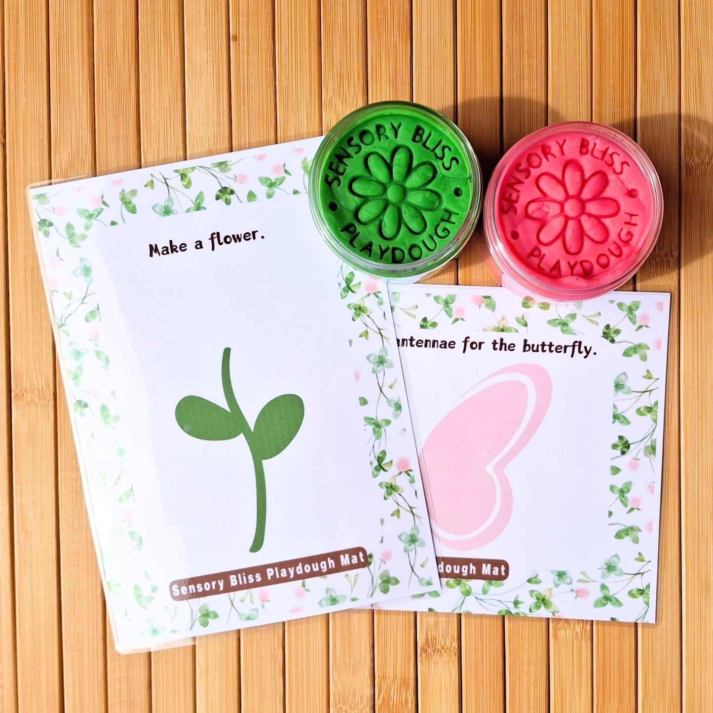 Fairy Garden Playdough Kit - Fairy, Mushroom House, Butterfly