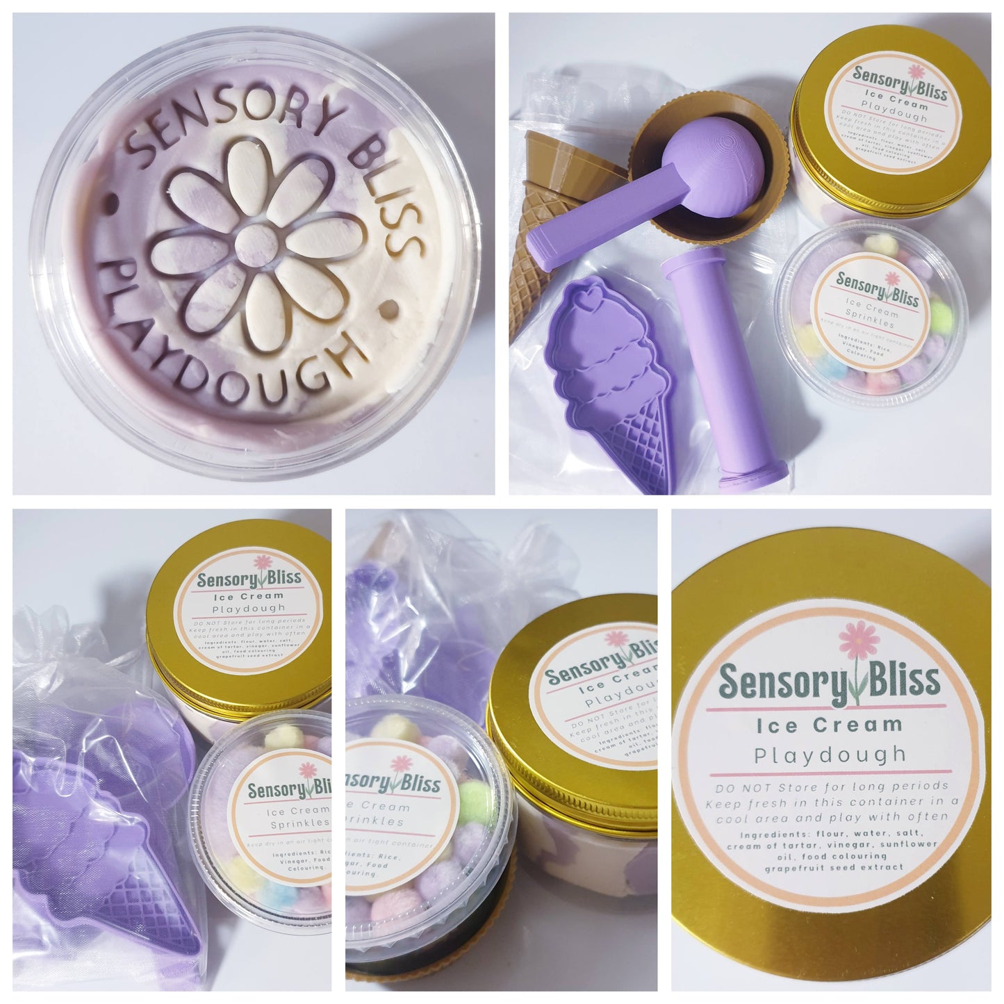 Ice-Cream Mini Playdough Kit