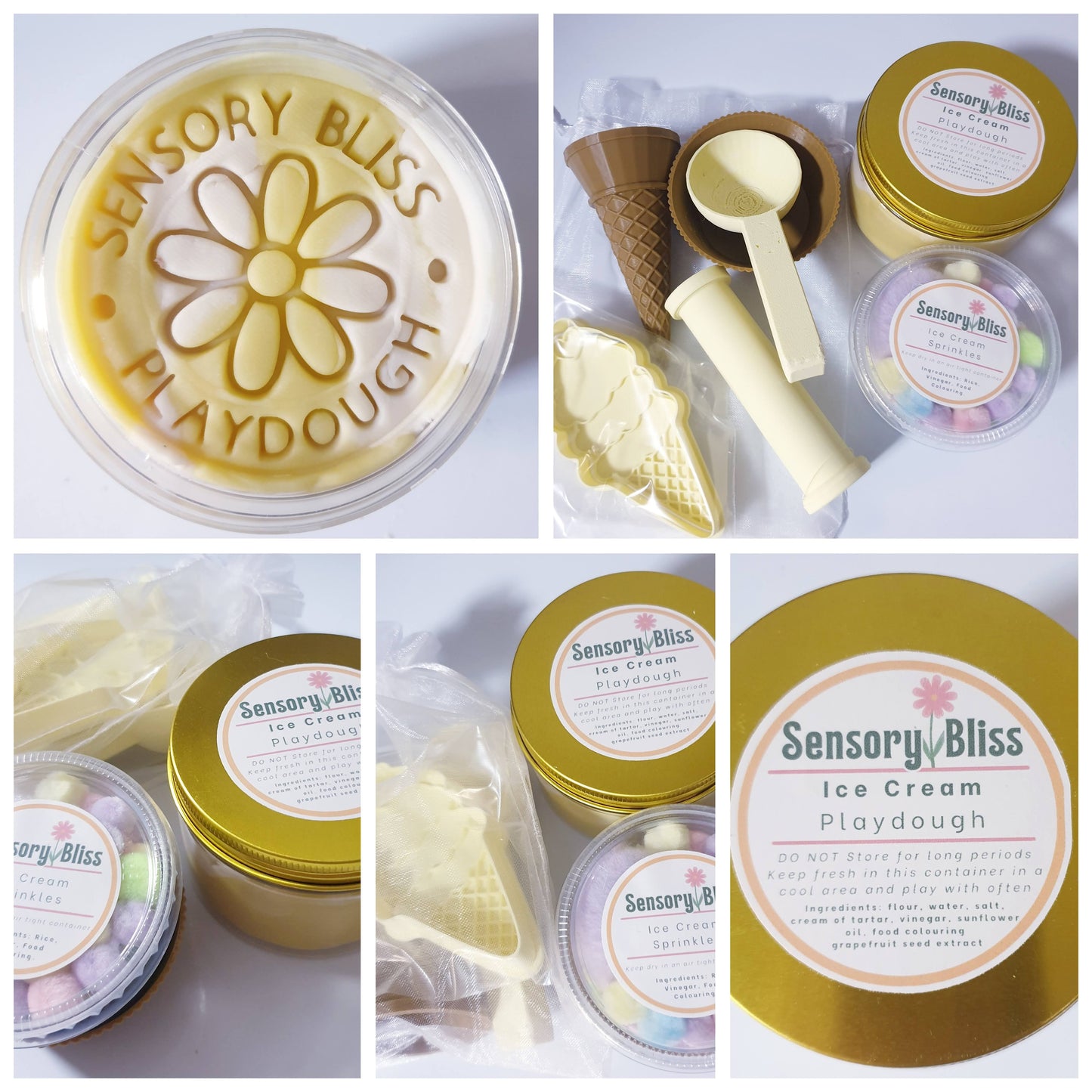 Ice-Cream Mini Playdough Kit