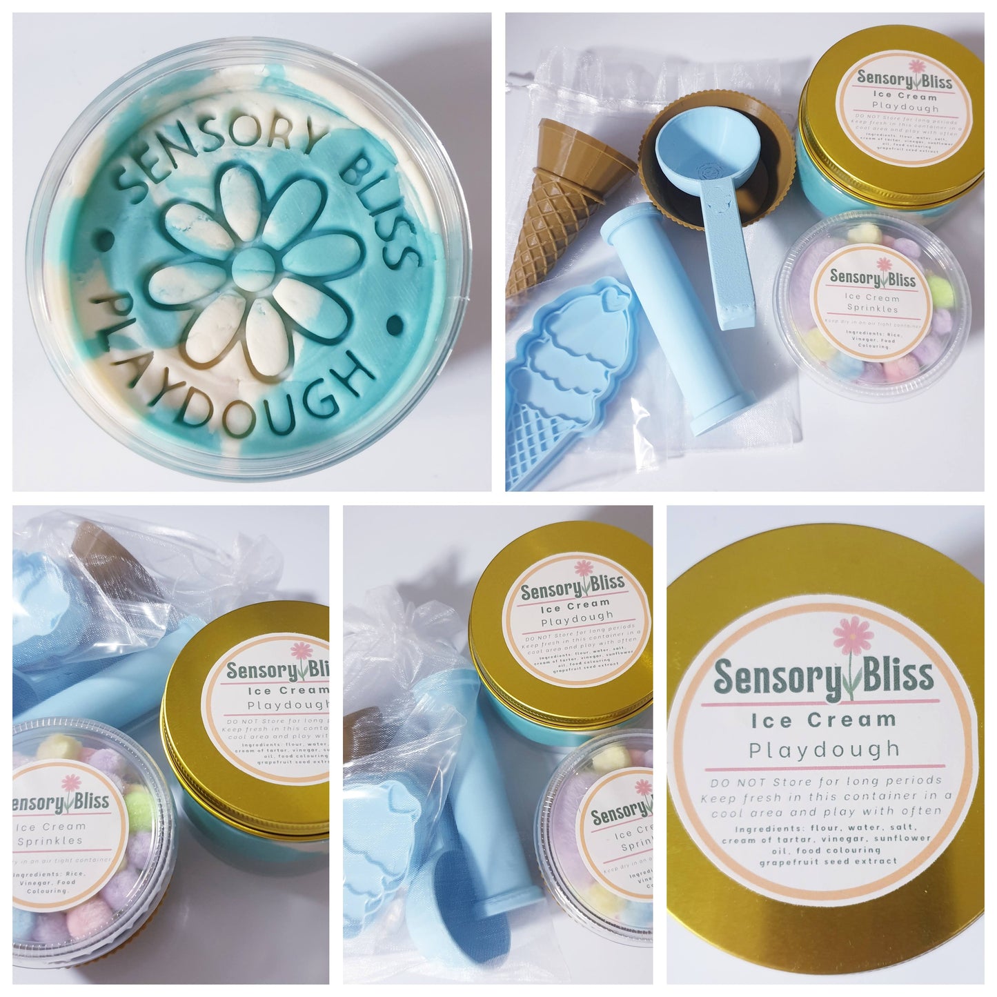 Ice-Cream Mini Playdough Kit
