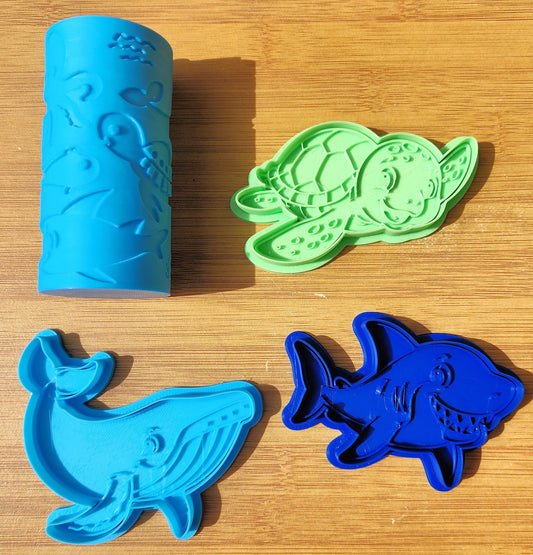 Under the Sea - Ocean Playdough Cutters, Stamps and Rollers