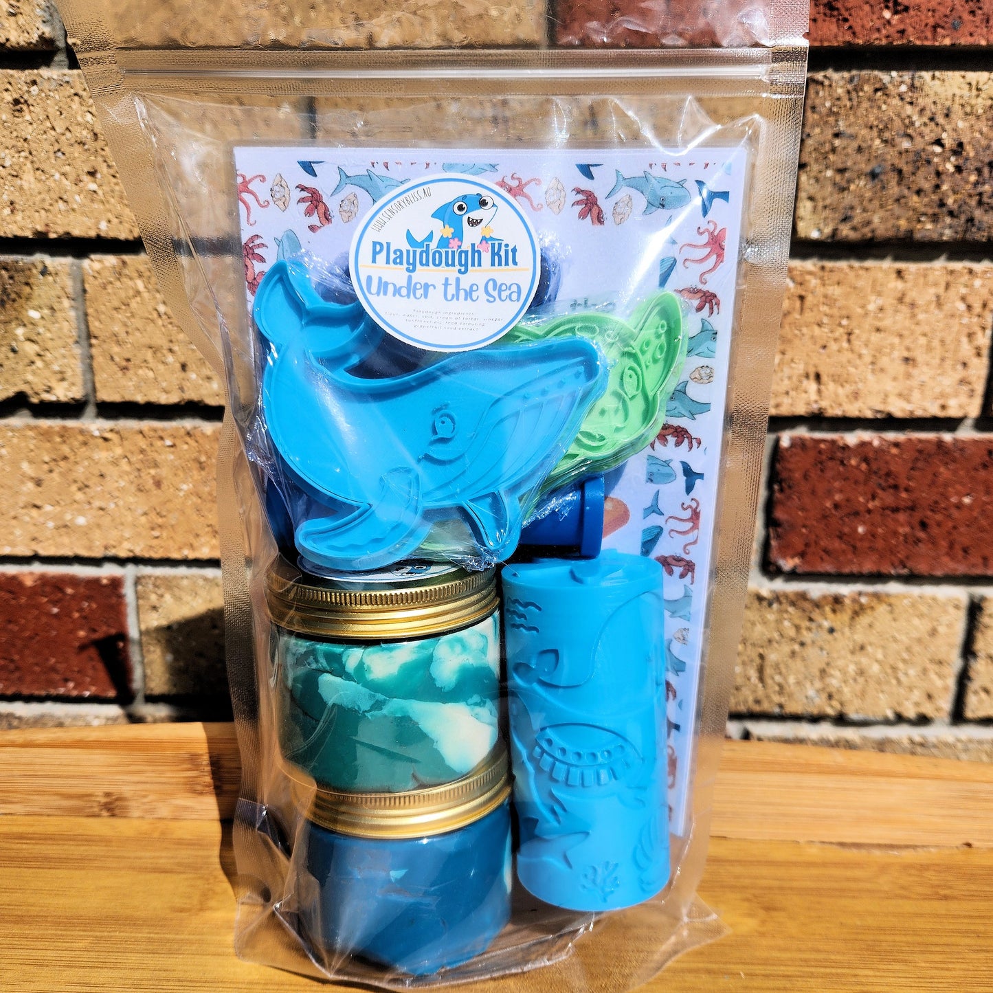 Under the Sea Playdough Kit - Shark, Turtle, Humpback Whale