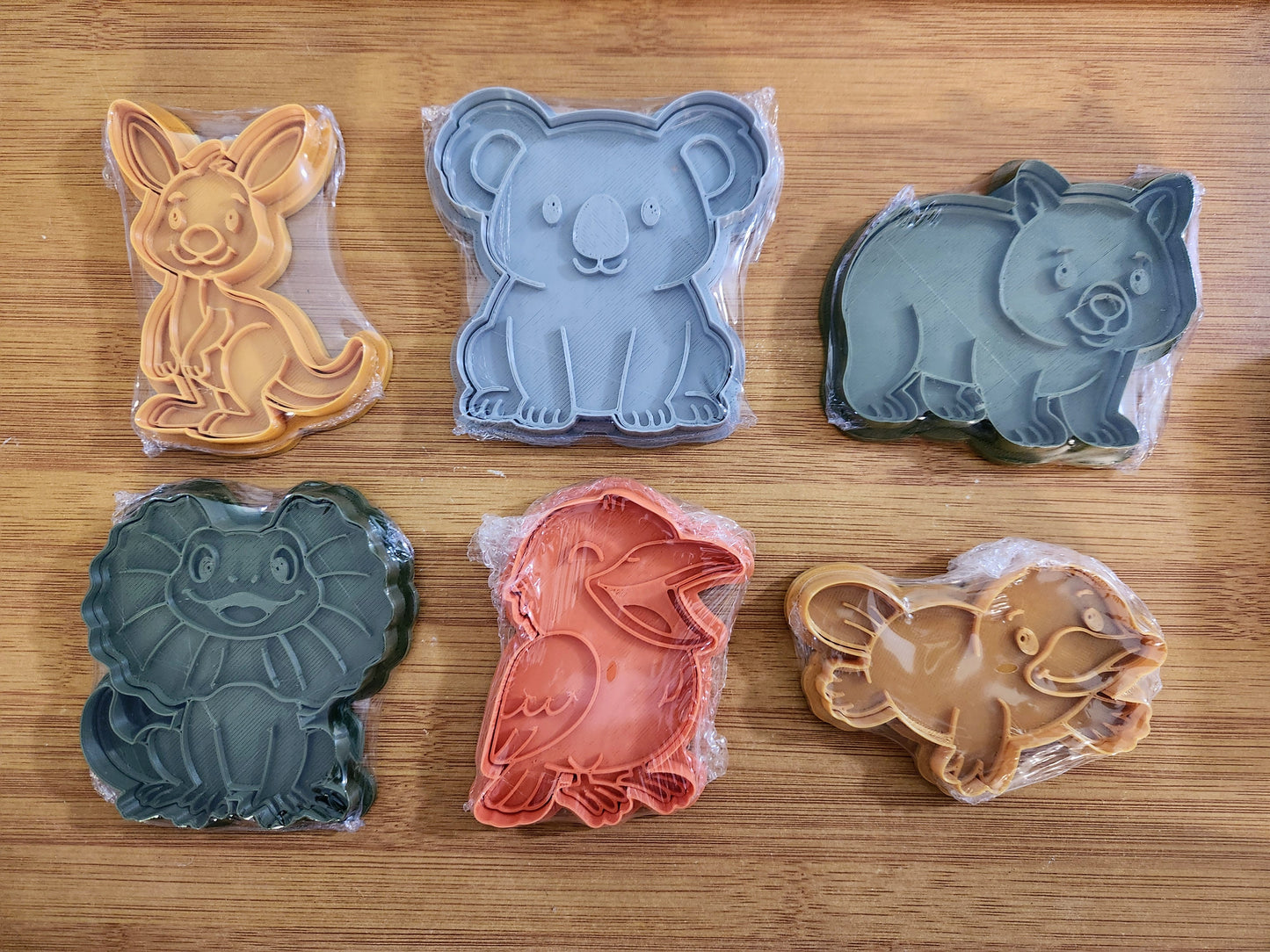 Australian Animals Playdough Cutters, Stamps and Rollers