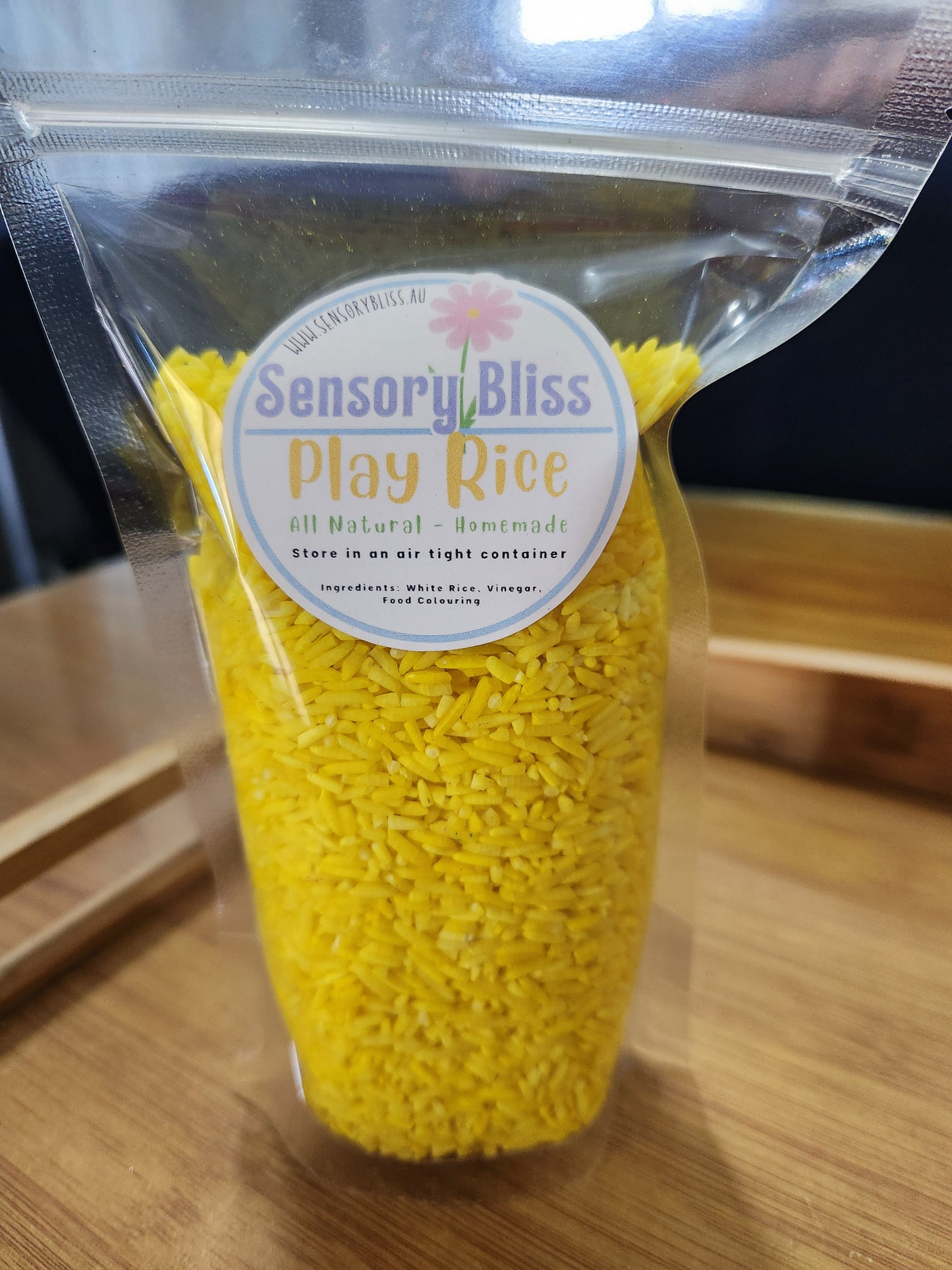 Sensory Play Rice - Homemade Coloured - 300g