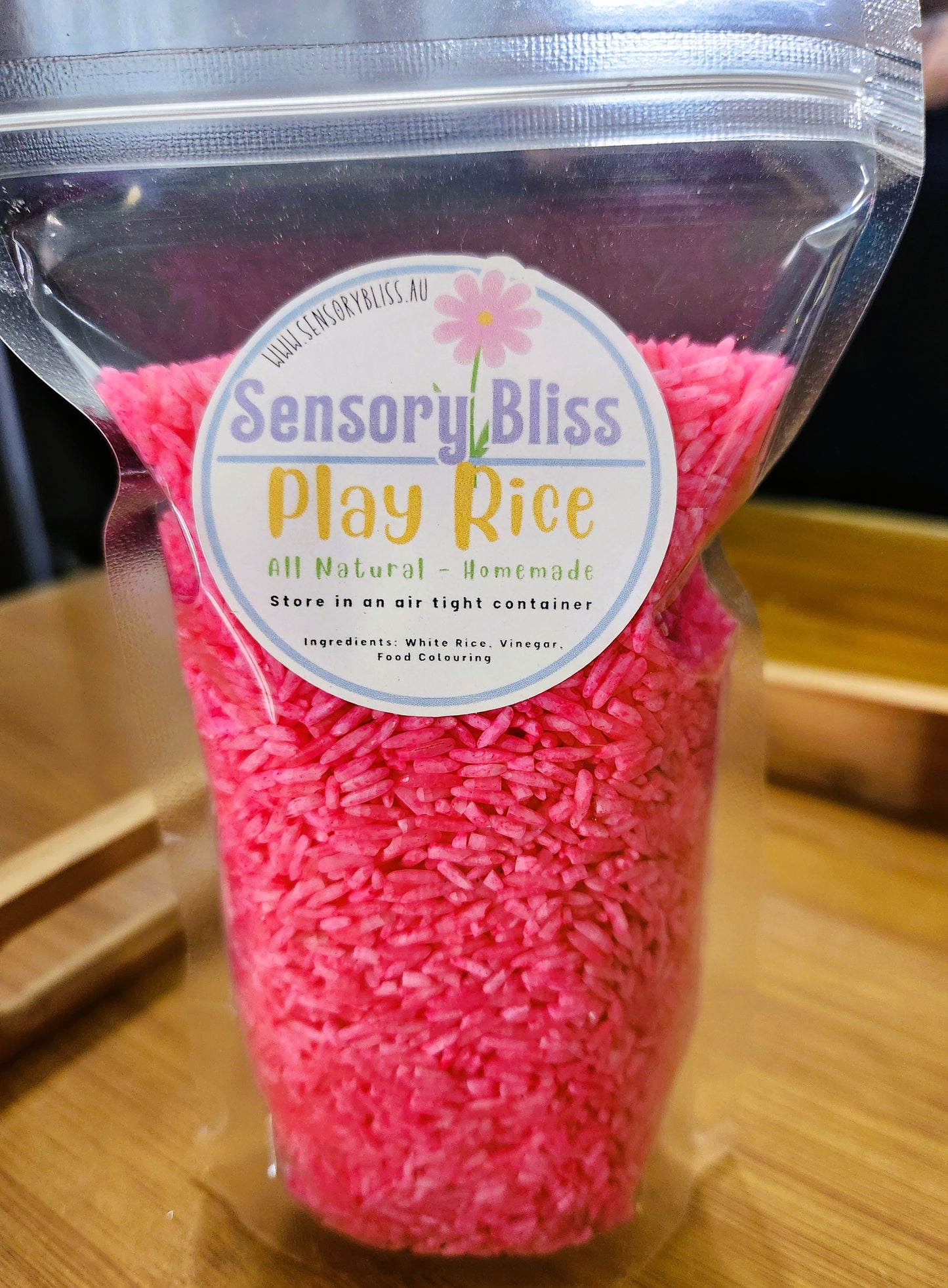 Sensory Play Rice - Homemade Coloured - 300g