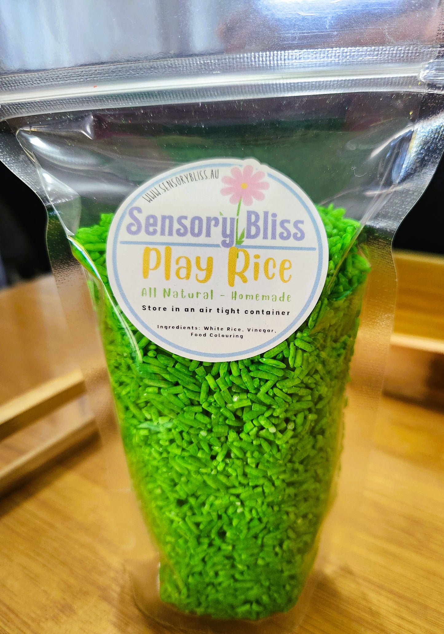 Sensory Play Rice - Homemade Coloured - 300g