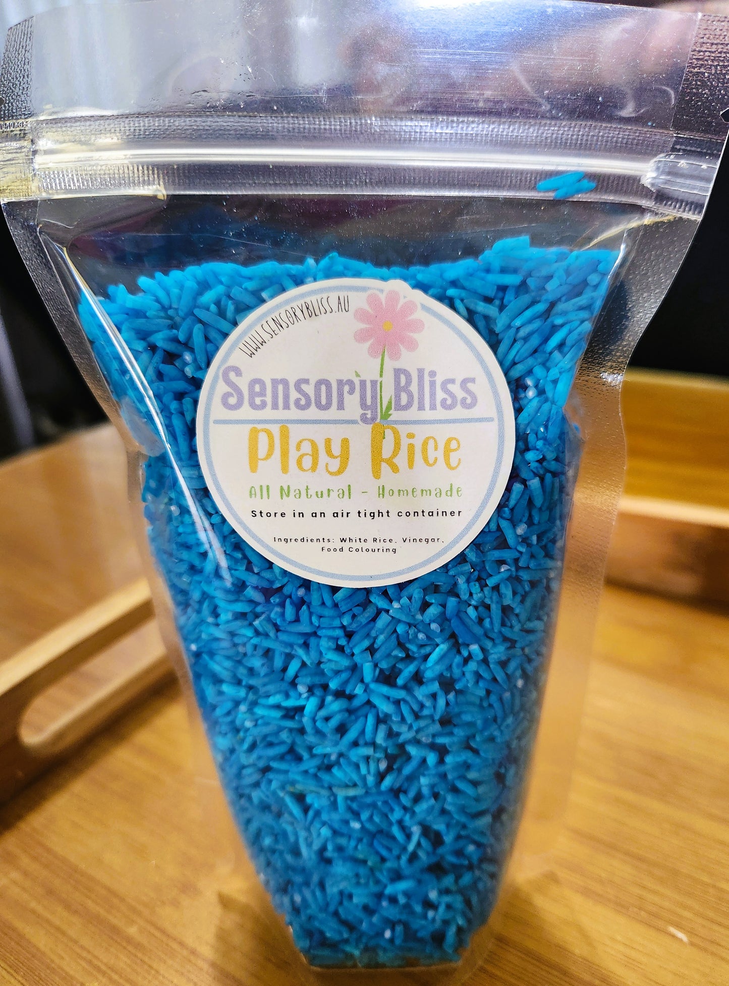 Sensory Play Rice - Homemade Coloured - 300g