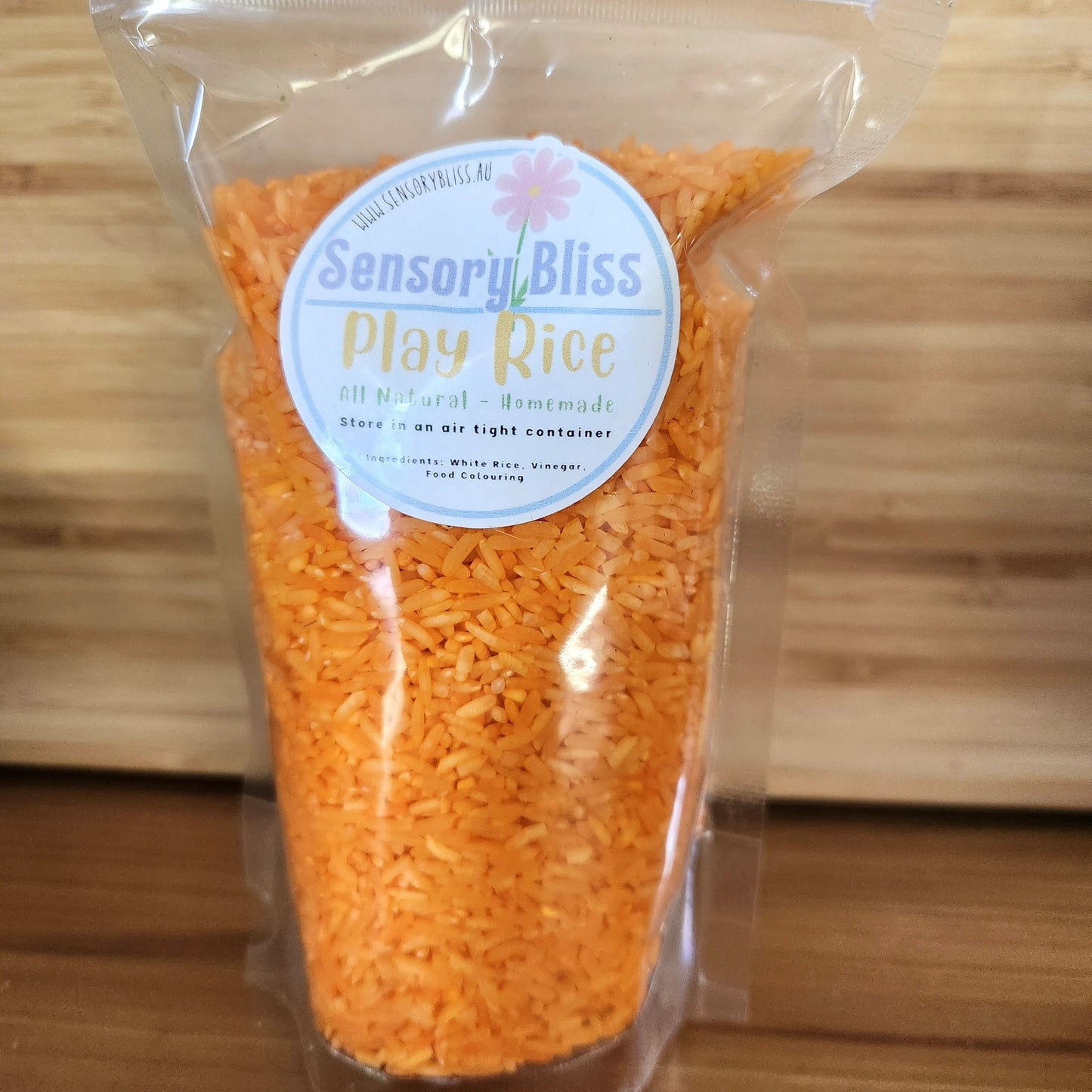 Sensory Play Rice - Homemade Coloured - 300g