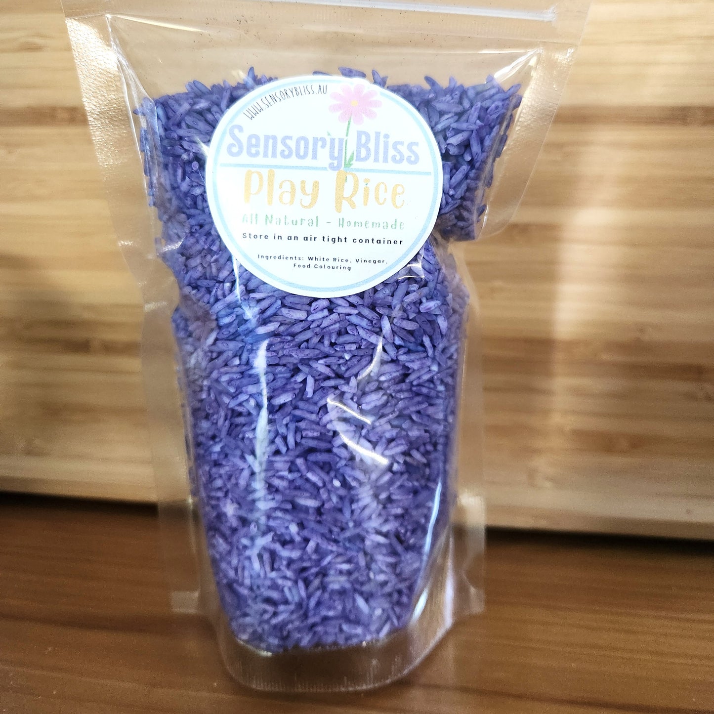 Sensory Play Rice - Homemade Coloured - 300g