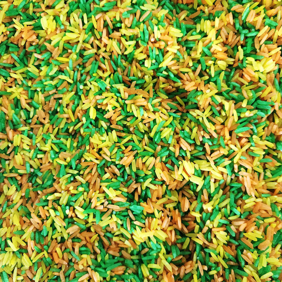 BULK Sensory Play Rice – 1.5kg Mixed Colour Blends