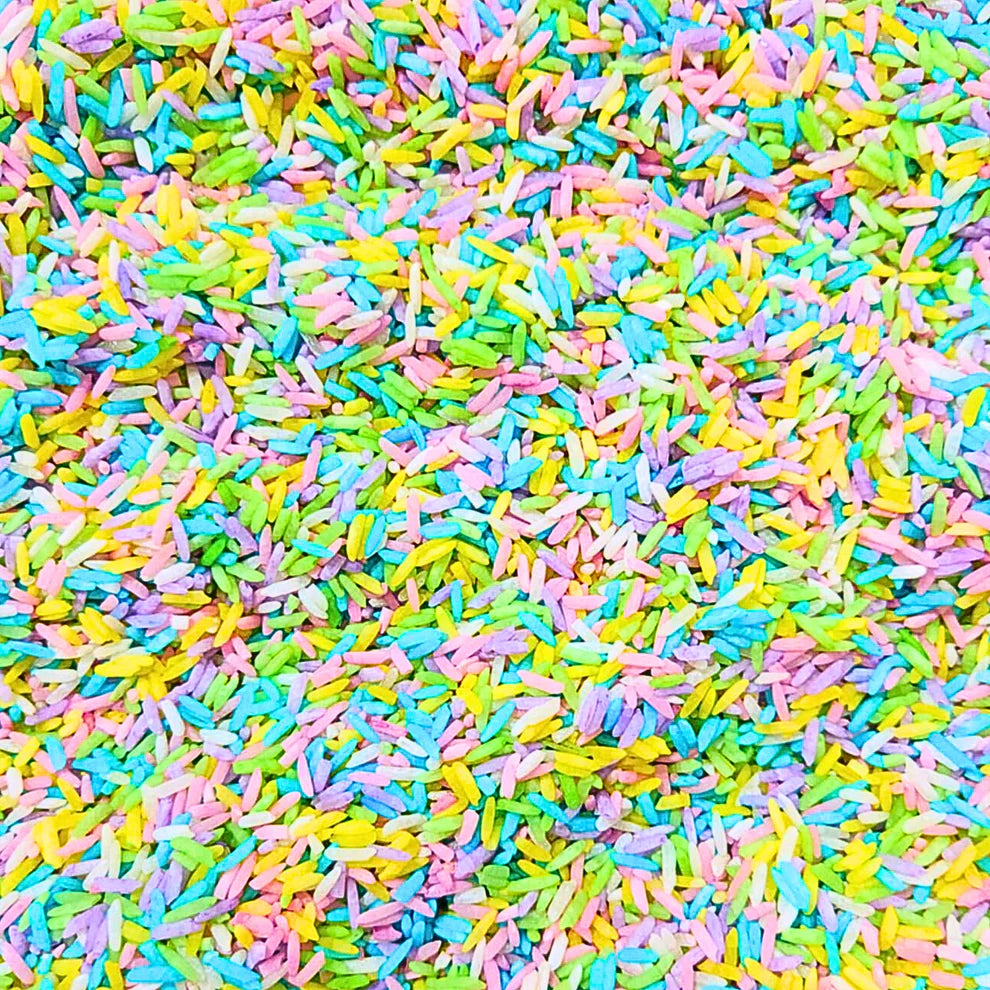 BULK Sensory Play Rice – 1.5kg Mixed Colour Blends