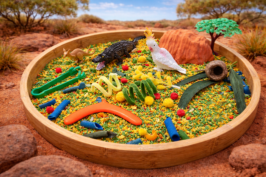 Australia Pour & Play Sensory Tray Filler  Kit