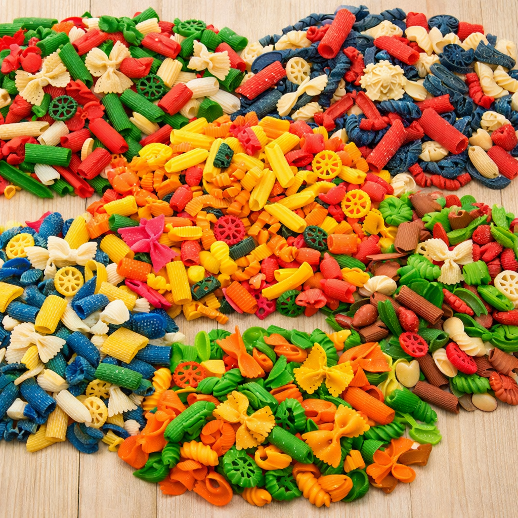 Bulk Coloured Sensory Pasta Mixes - 1.5kg