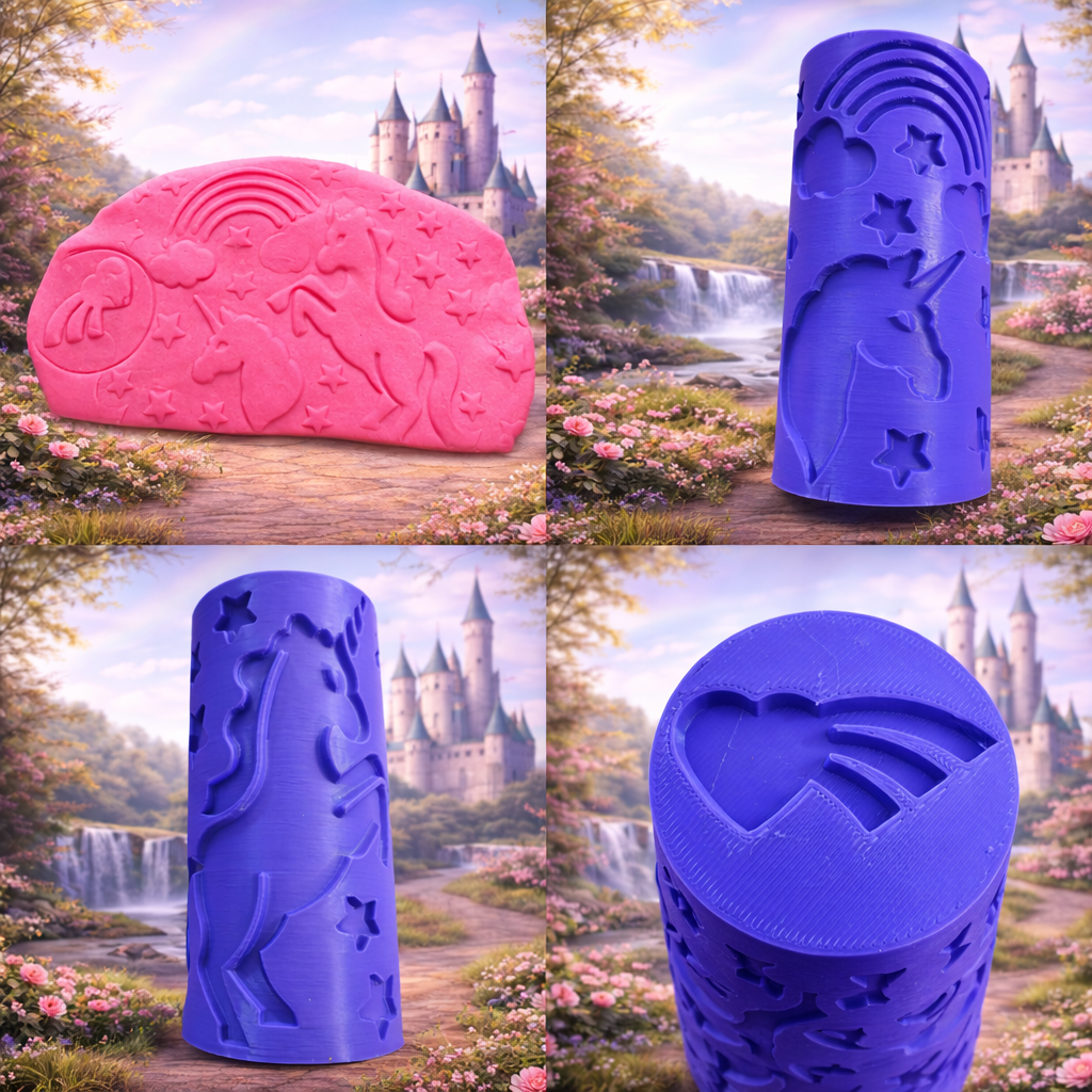 Unicorn Kingdom Playdough Cutters, Stamps and Rollers