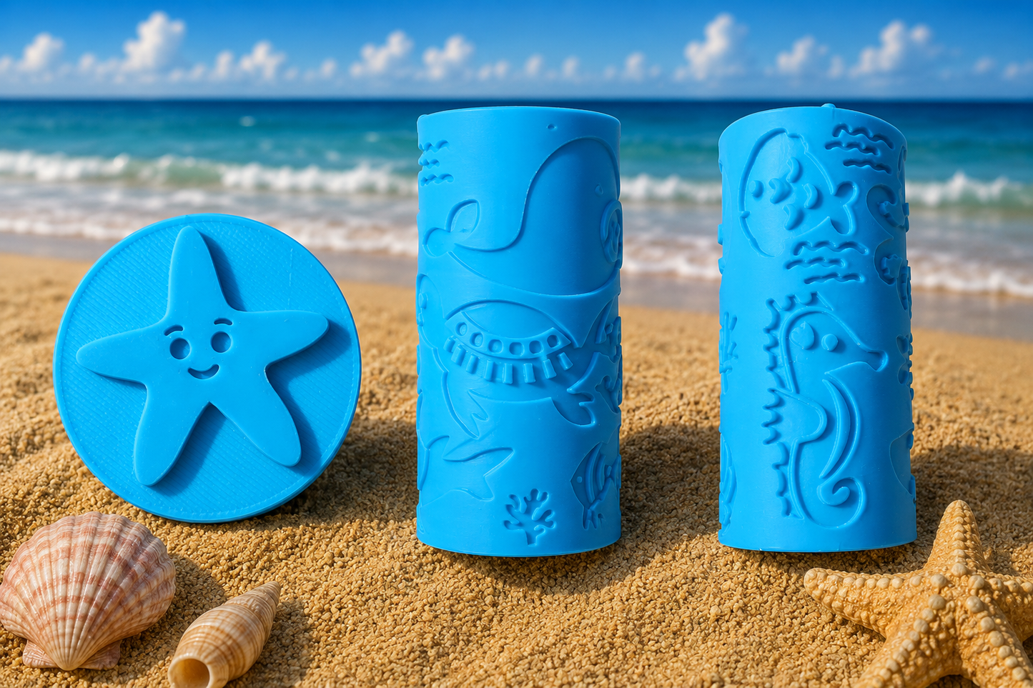 Themed Patterned Playdough Rollers - Embossed Senaory Play