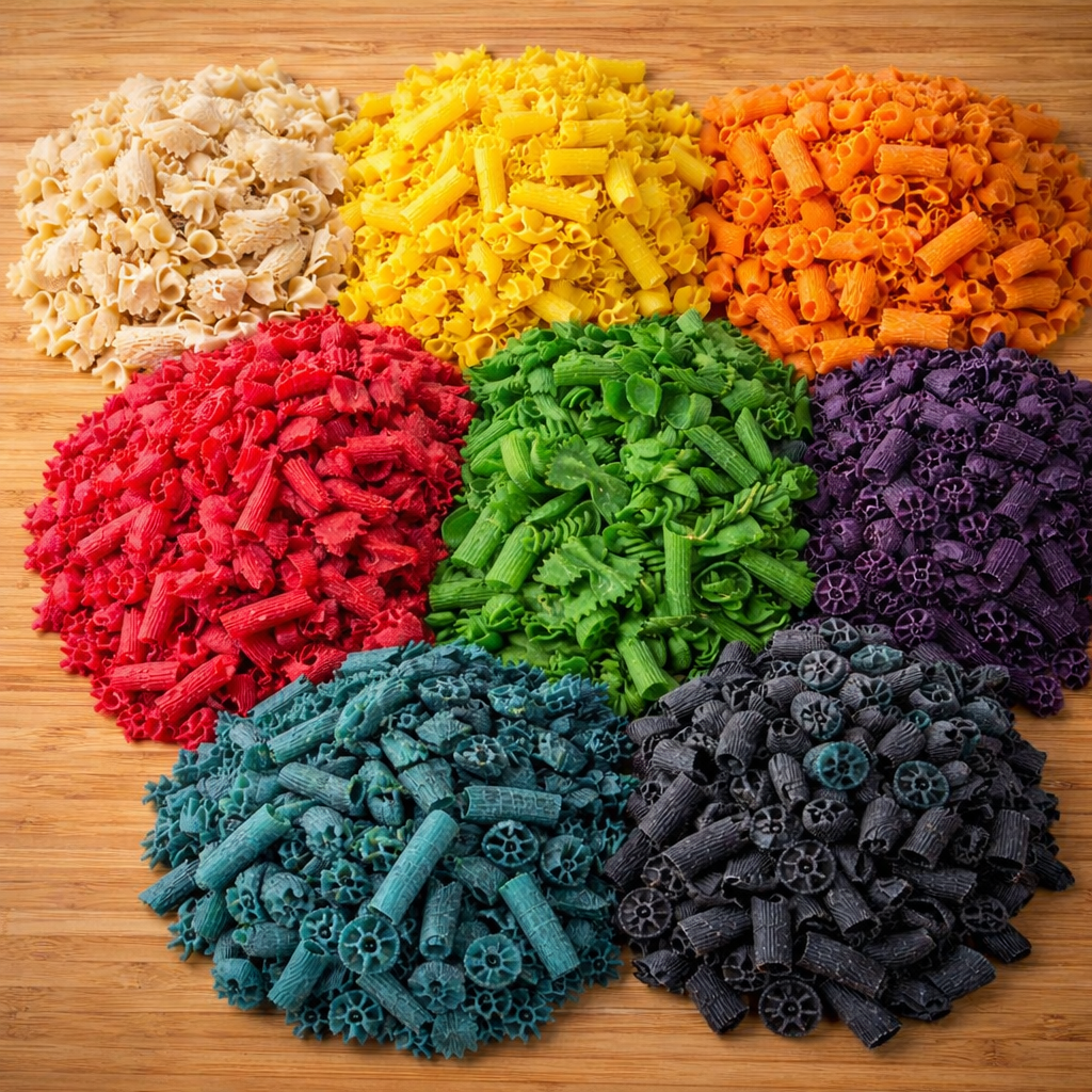 BULK Sensory Play Pasta – Solid Colours 1.5kg