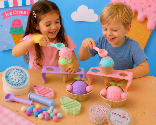 Ice-Cream Playdough Kit - Sweet Scented Playdough