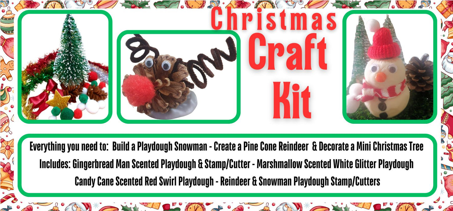 Christmas Craft & Scented Playdough Kit