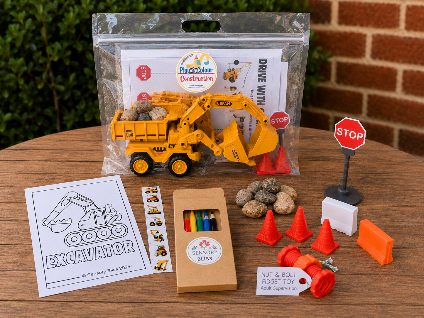Construction Grab & Go – Travel and Activity Kit