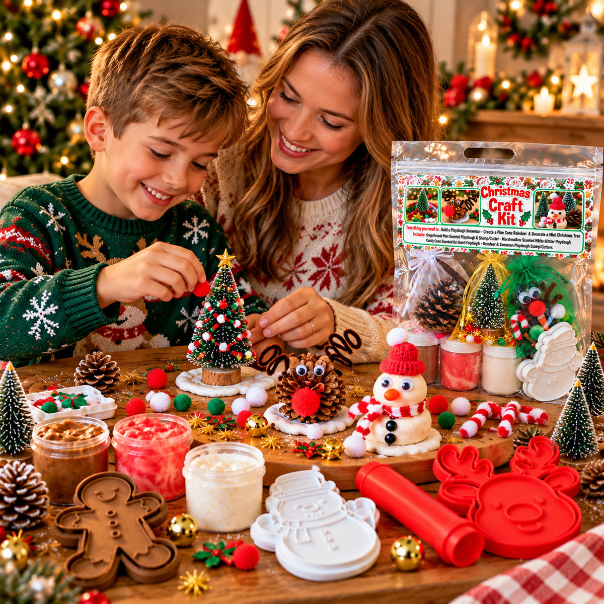 Christmas Sensory Craft & Scented Playdough Kit