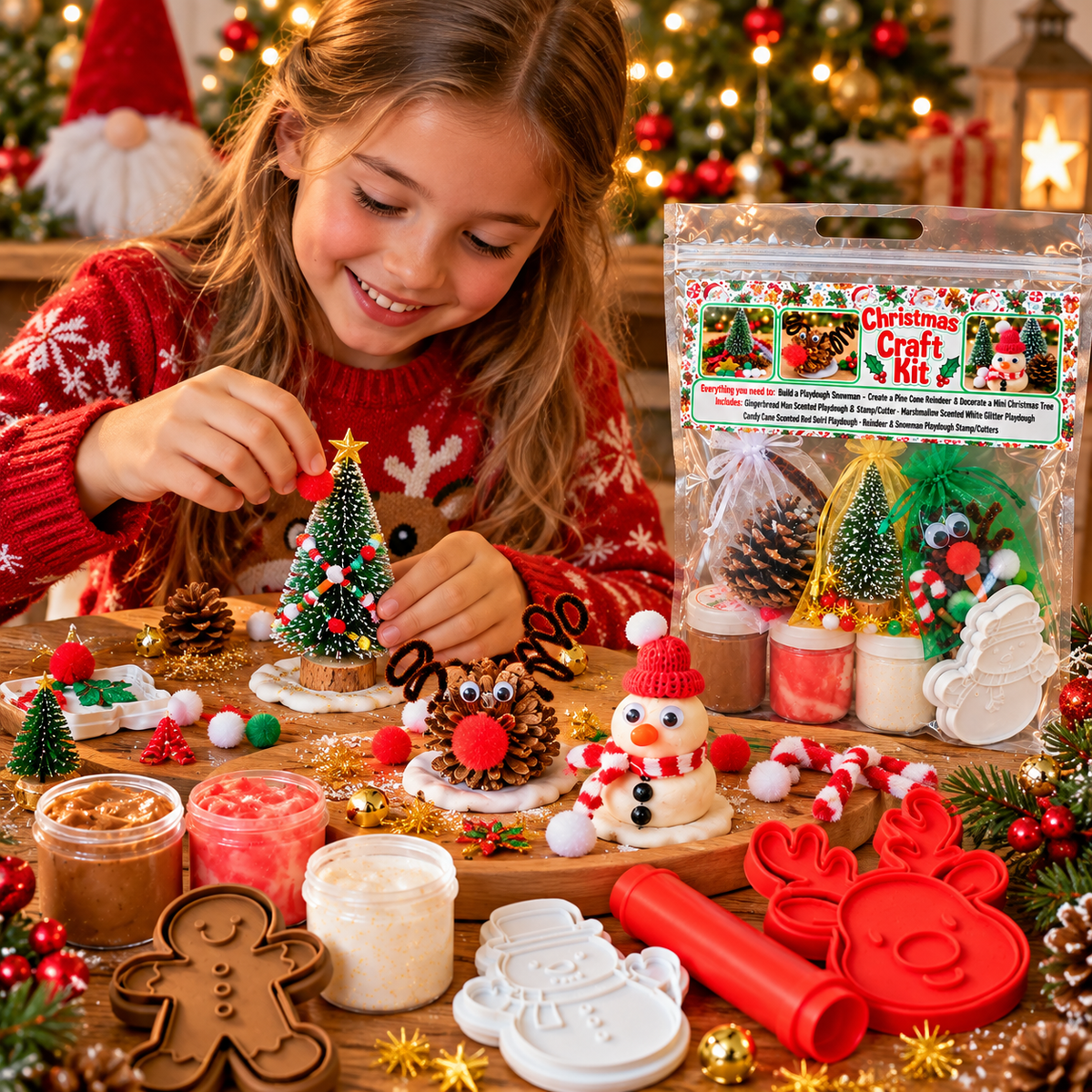 Christmas Sensory Craft & Scented Playdough Kit