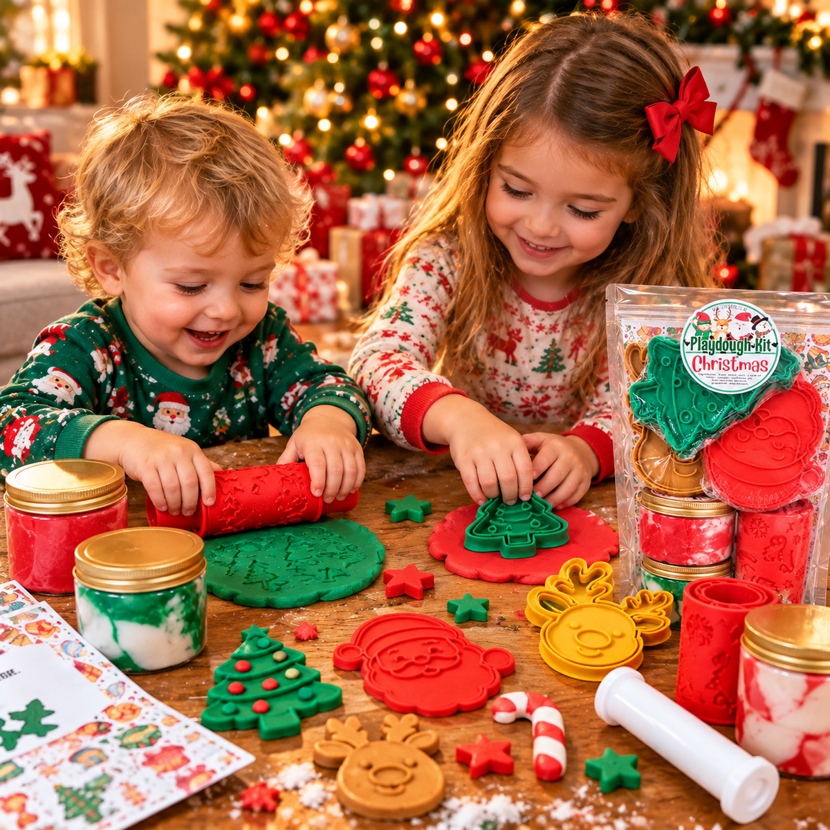 Christmas Playdough Kit - Scented Playdough