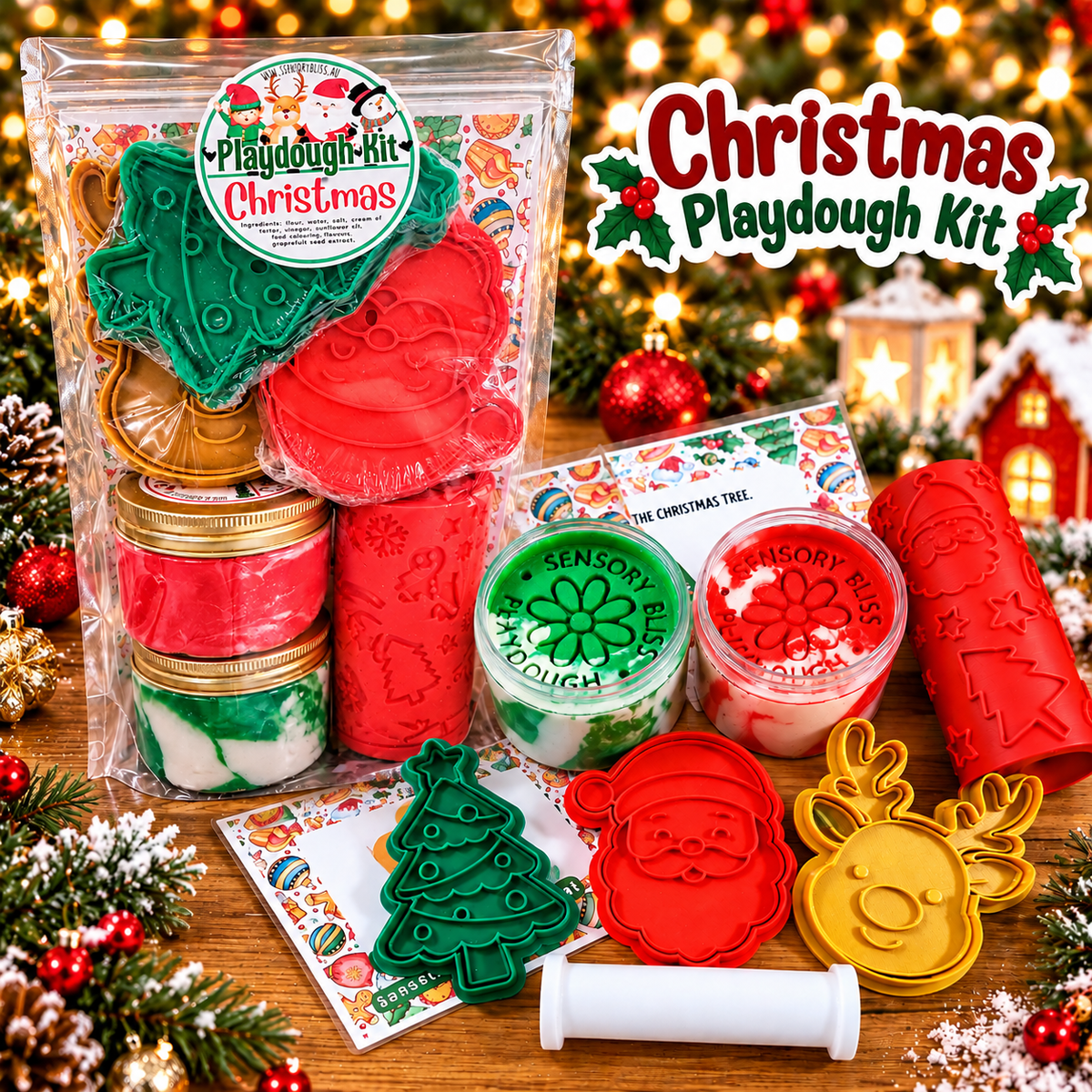 Christmas Playdough Kit - Scented Playdough