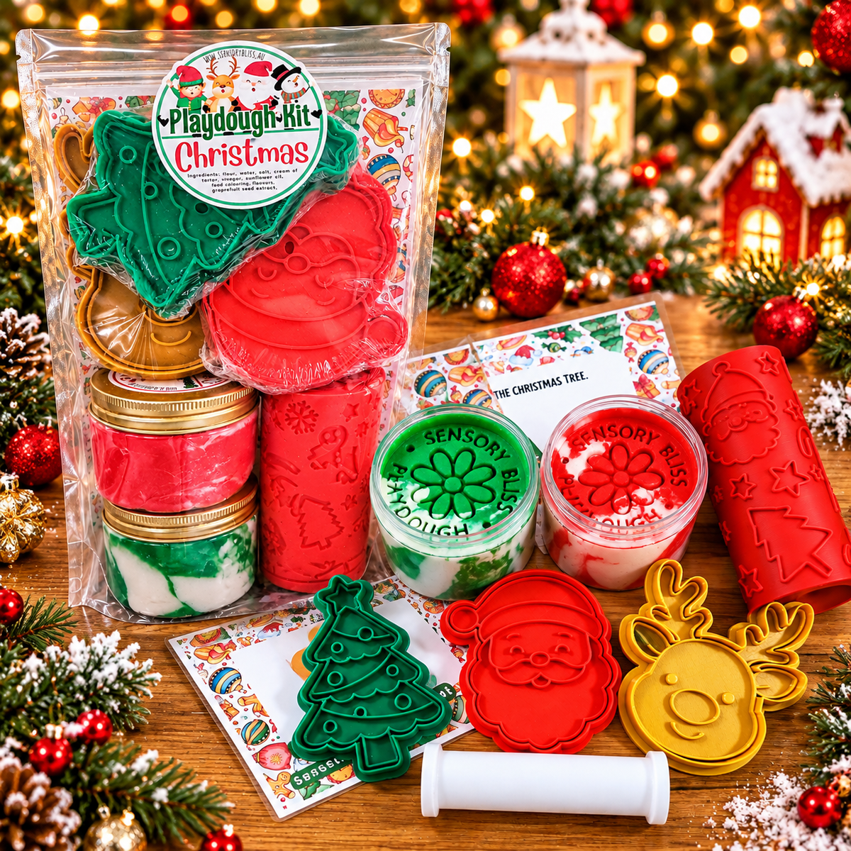 Christmas Playdough Kit - Scented Playdough