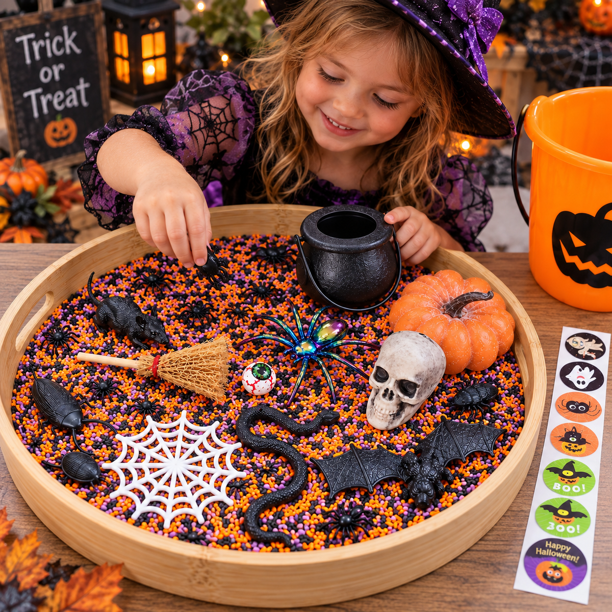 Halloween Pour & Play Kit + Random Halloween Bucket