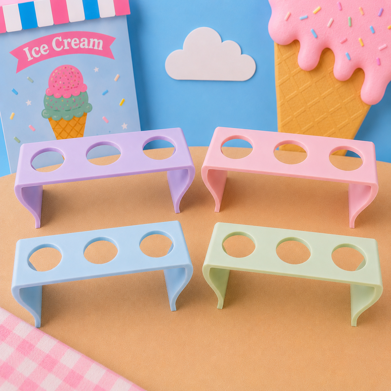 Ice-Cream Playdough Kit - Sweet Scented Playdough