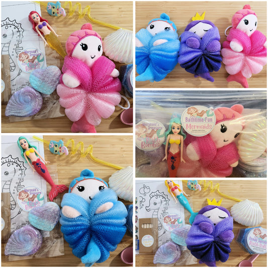 Mermaid Bathtime Fun Sensory Kit - Play & Colour