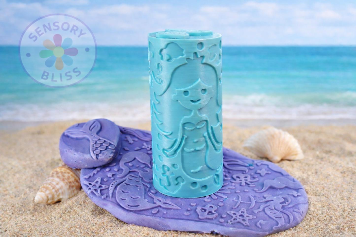 Mermaid Theme Playdough Cutters/Stamps & Patterned Rollers