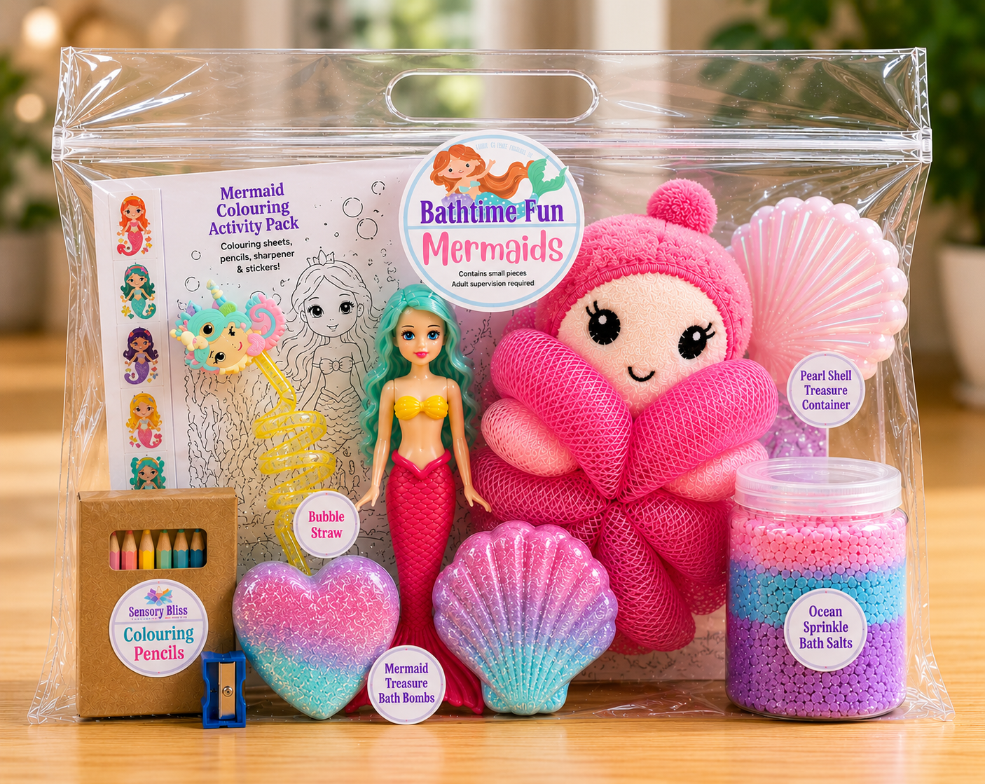 Mermaid Water Play Sensory Experience – Grab & Go Kit