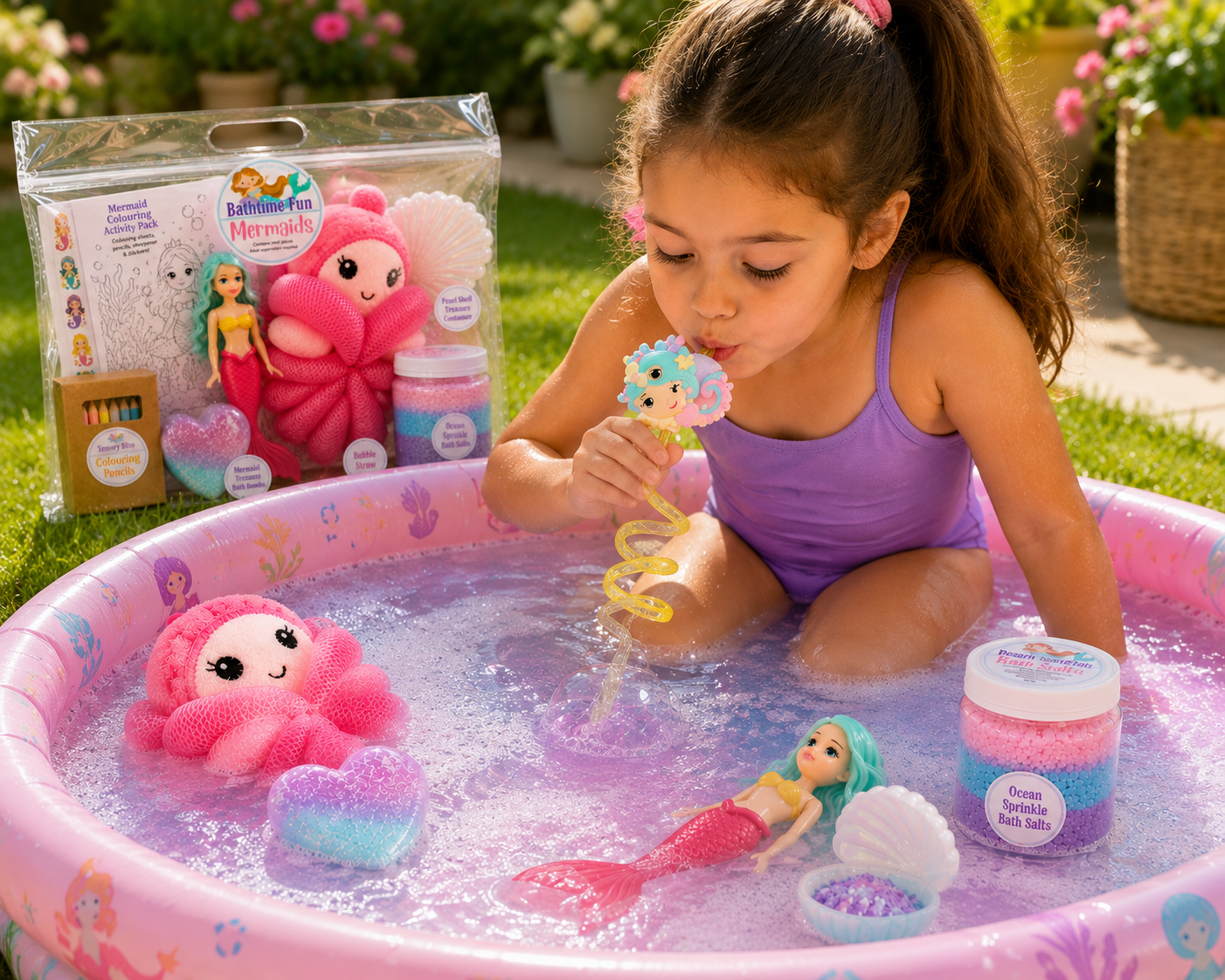 Mermaid Water Play Sensory Experience – Grab & Go Kit