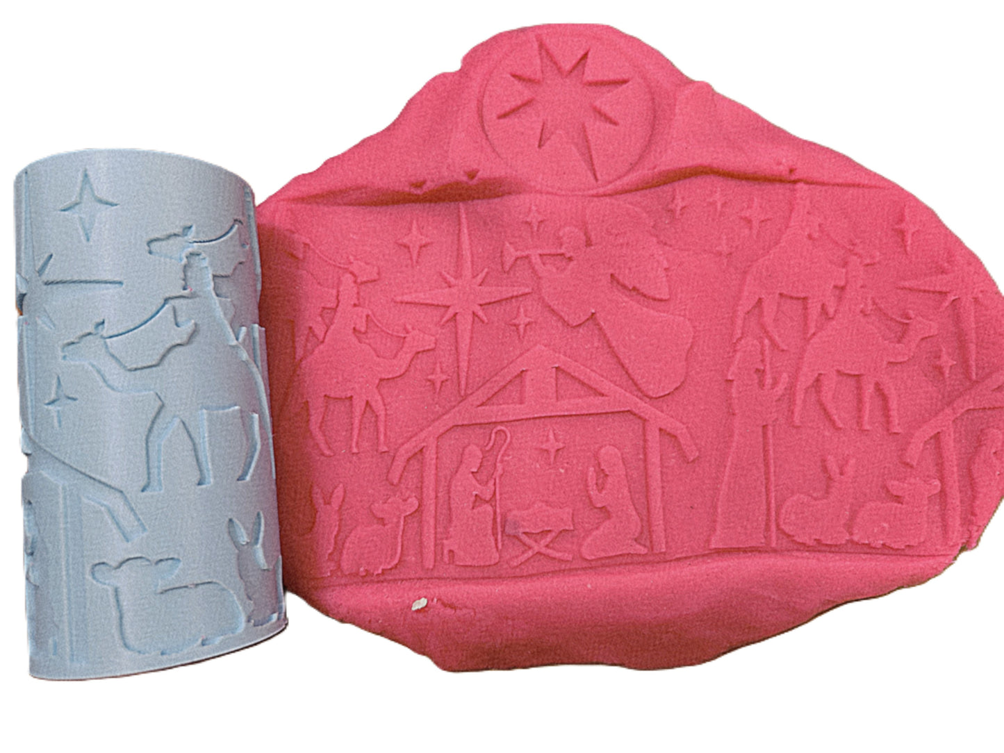 Nativity Playdough Cutters/Stamps & Patterned Rollers