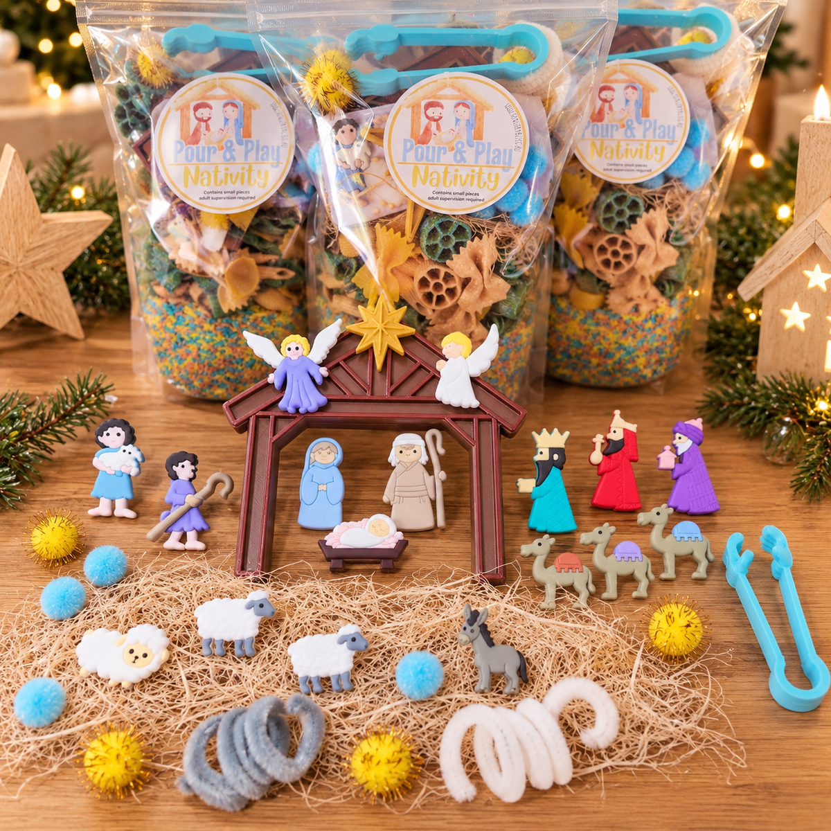 Nativity Pour & Play Kit – Christmas Edition