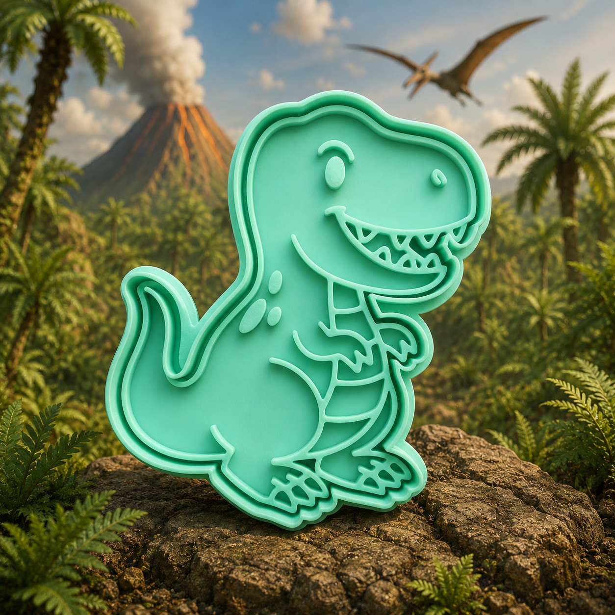 Dinosaur Playdough Cutters, Stamps and Patterned Rollers