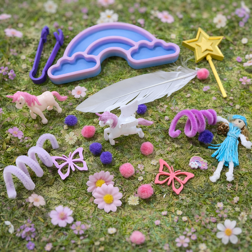 Unicorn Kingdom Pour & Play Sensory Tray Filler Kit